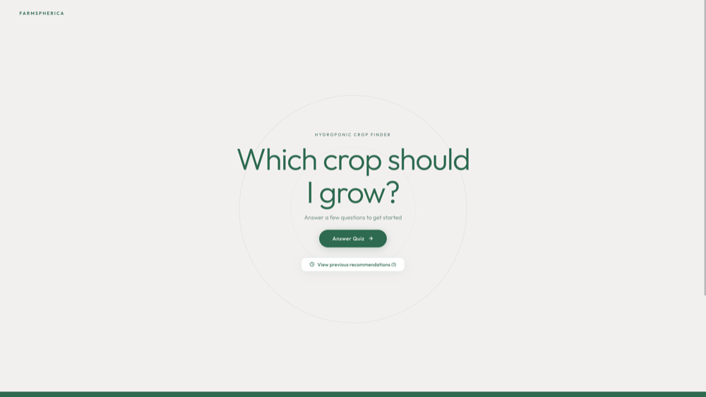 “Which Crop Should I Grow?” Finder — by Theerth